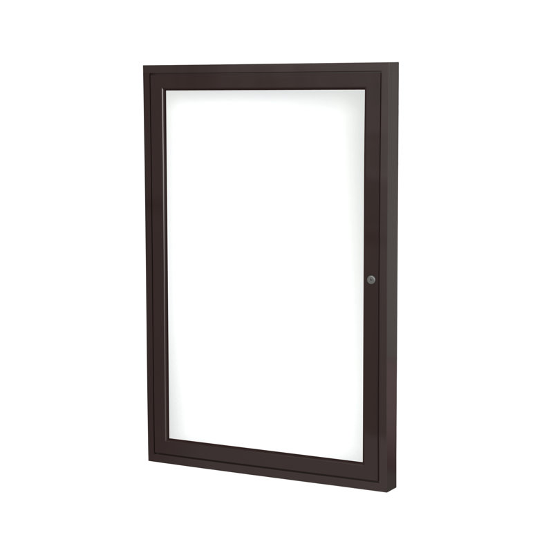 Tableau blanc magnétique fermé, H 3 pi x l 2 pi 6 po, Bronze