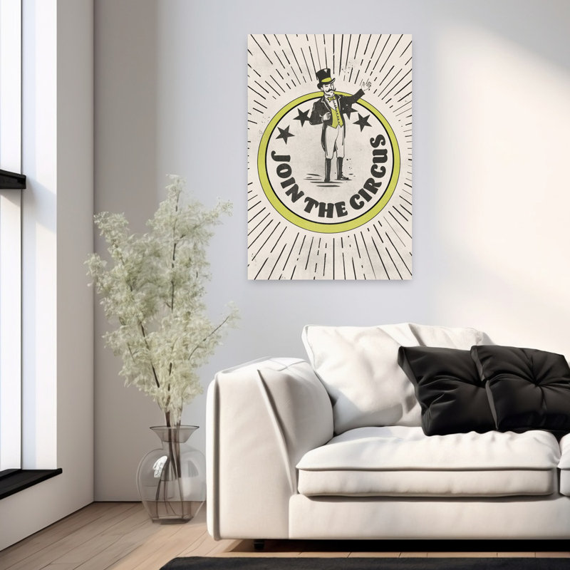 Contemporary Art Bold Classic Retro Architecture Landscape Wall Art - Wrapped Canvas Print, 91.44 cm H x 60.96 cm W