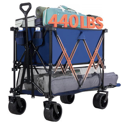Remorque double 440LBS avec rallonge 51 po