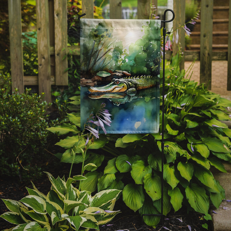 Drapeau de jardin en polyester double face H 15,5 po x l 11,25 po