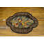 Antique American Hooked Small Scatter Size Wool Brown Rug