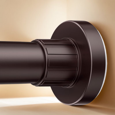 Adjustable Spring Tension Shower Curtain Rod - No Drilling Stainless Steel Telescoping Rod, Rustproof And Non-Slip Design For Multi-Scene Use