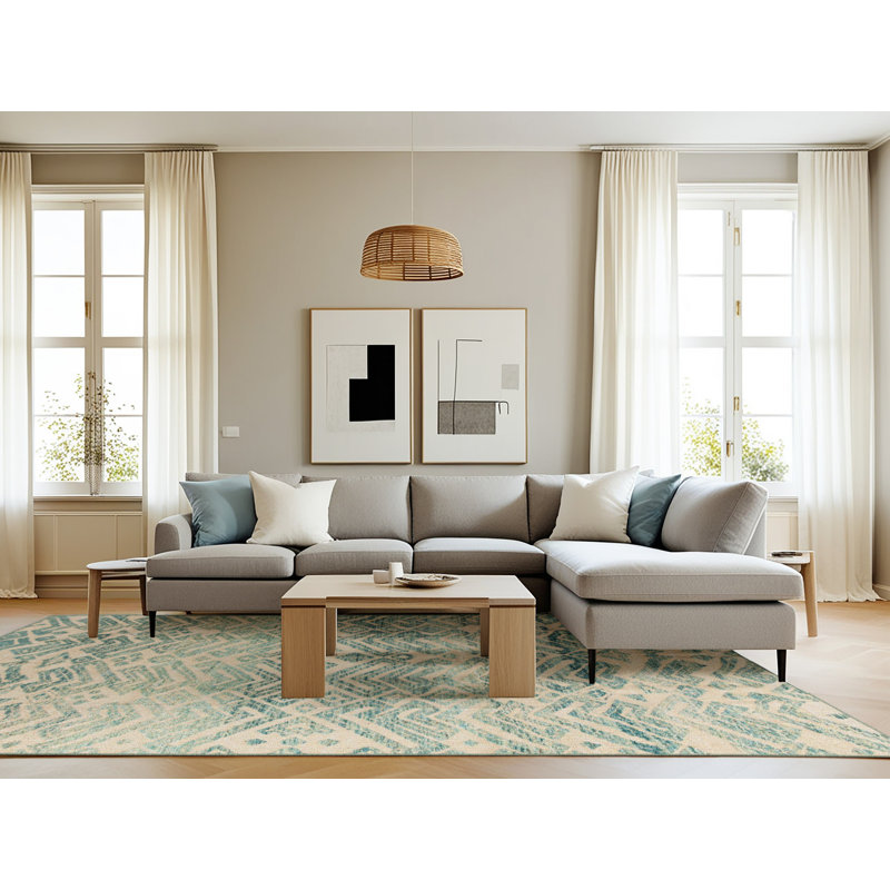 Abstract Indoor Rug, Rectangle 8' x 12'