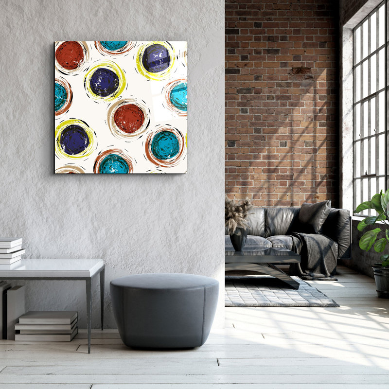 Stunning Decorative Tempered Glass Painting, 19.7 x 19.7 Inches | 100% Tempered Glass, Thickness: 0.16 Inches | UV Printing for Vibrant Colors | Perfect for Home Décor, Living Room or Office Wall Art