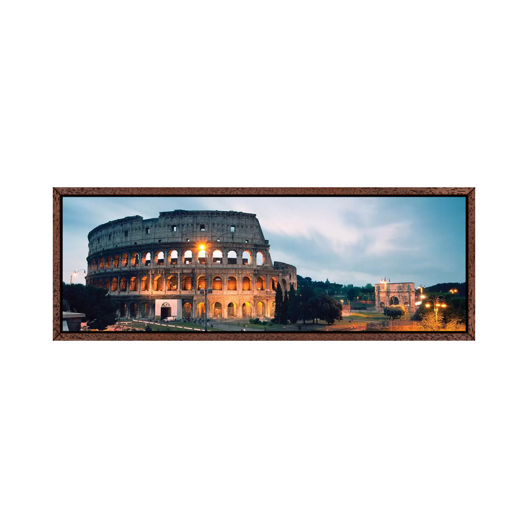 Abenddämmerung am Kolosseum von Matteo Colombo - Panoramic Gallery- Giclée auf Leinwand