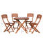 Fountain 4 - Person Eucalyptus Solid Wood Patio Dining Set Square Table