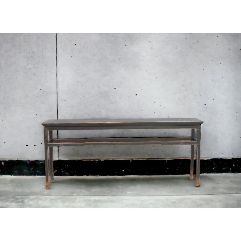 Solid Wood Console Table, 33.9" H x 79.1" W x 15.7" D