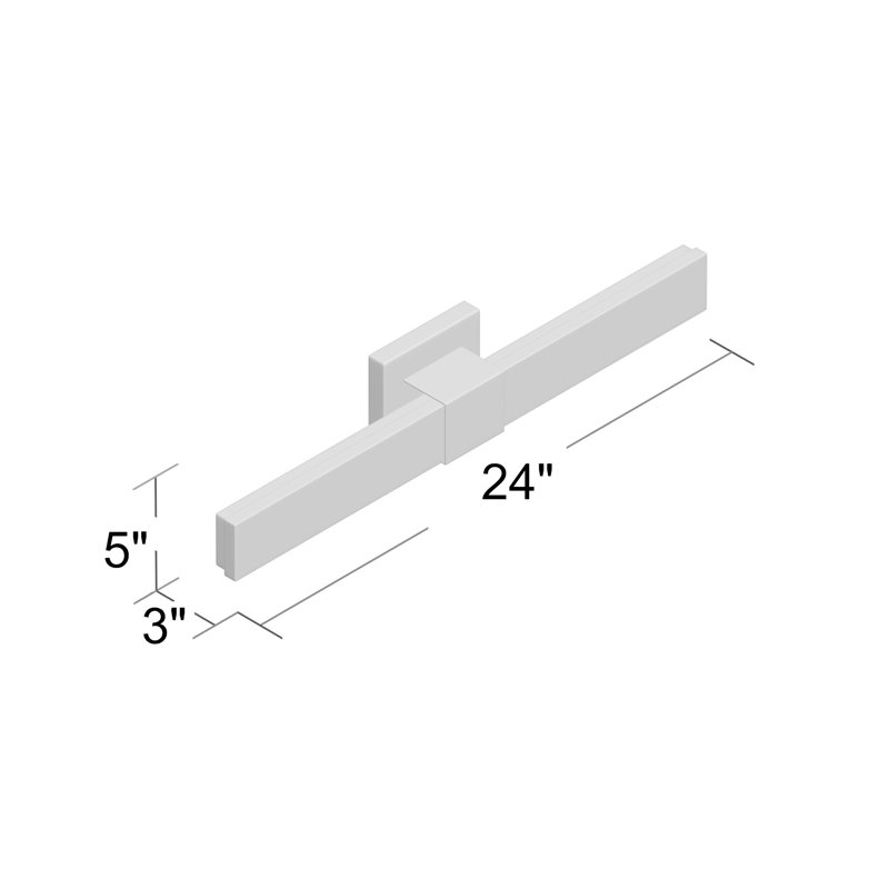 Alltawanna Dimmable LED Bath Bar, Chrome