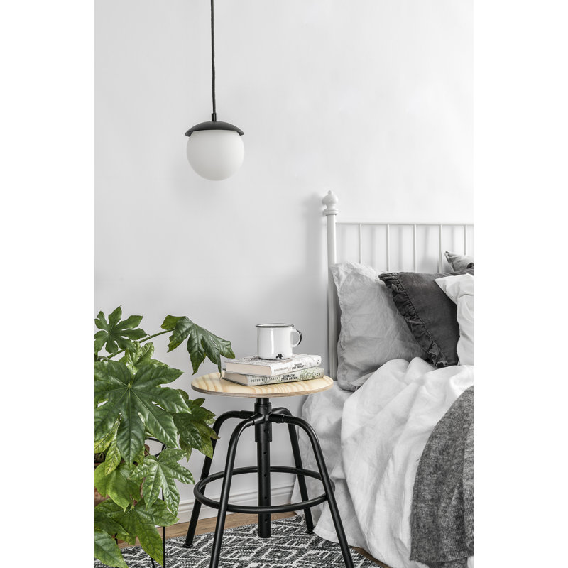 Kriemann 1 - Light Sphere Pendant, White, 130cm H x 15cm W x 15cm D