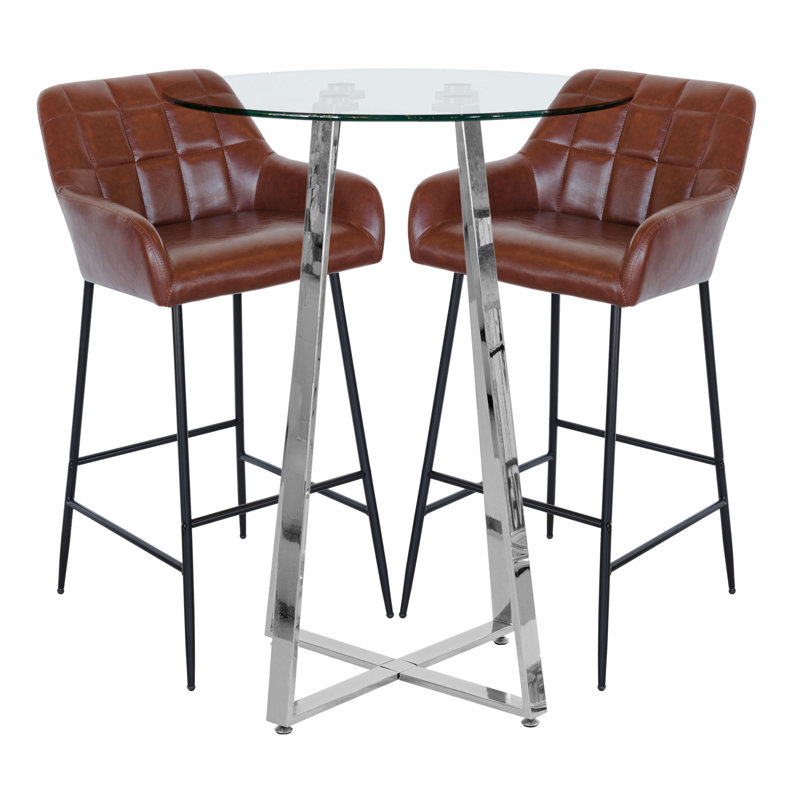 Diddo 2 - Person Dining Set, Brown