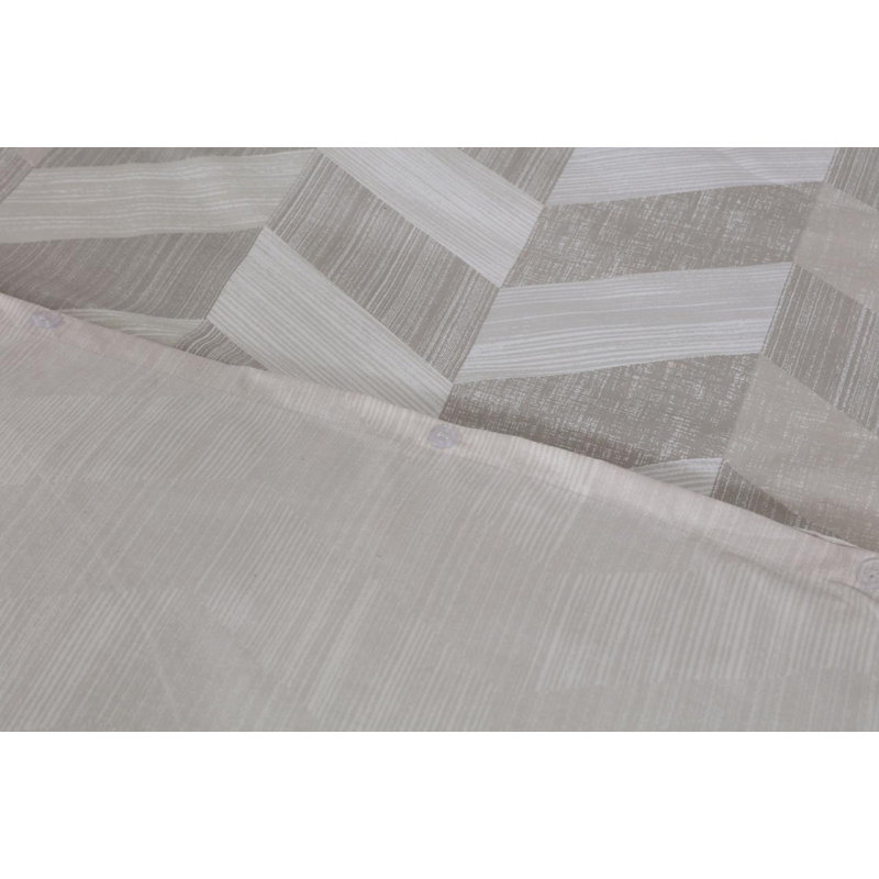 4 Piece Complete Bedding Set Cotton Rich Duvet Cover, Fitted Sheet & Pillowcases Soft, Durable & Breathable