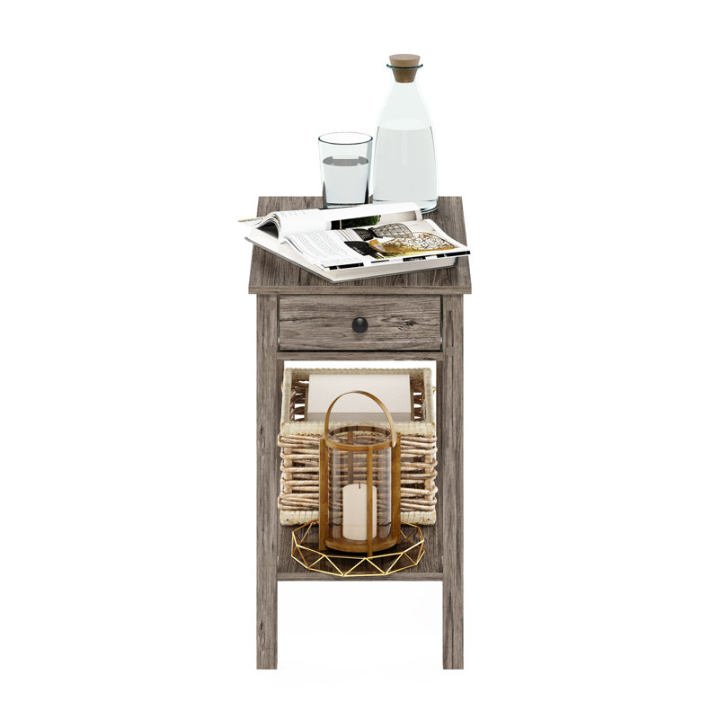 End Table with Storage, French Oak