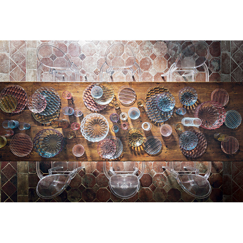 Jellies Underplate par Patricia Urquiola, Rose
