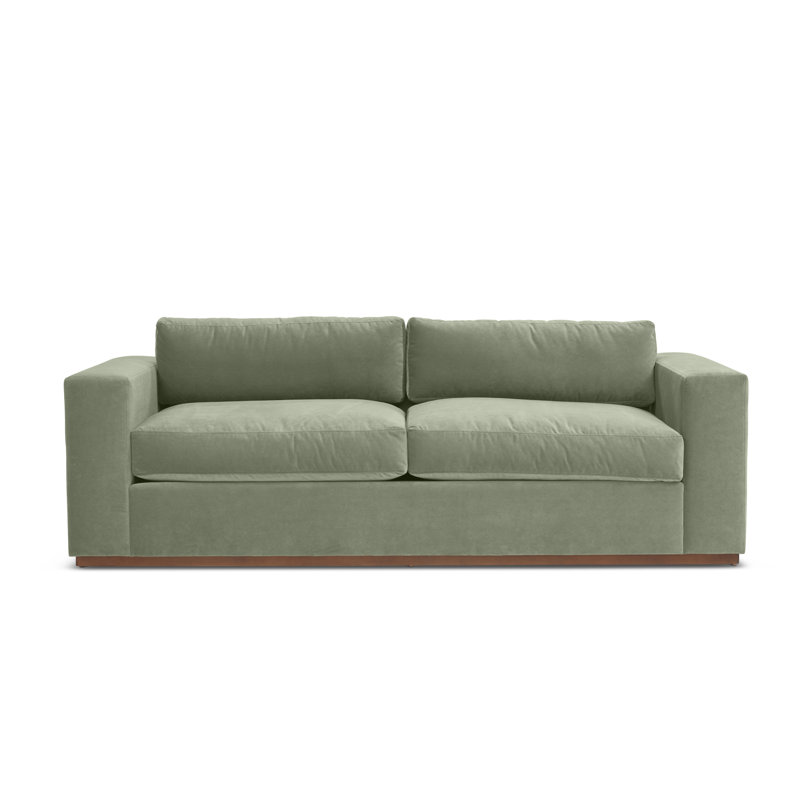 Velvet Sleeper Sofa, Banks Mineral