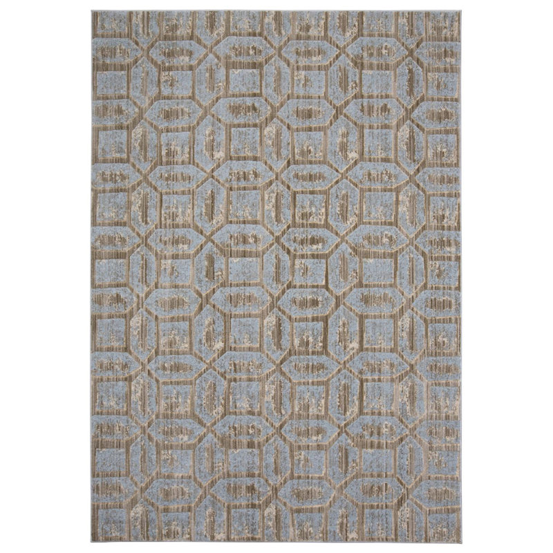 Shahid Geometric Indoor Rug, Rectangle 2'2" x 4'