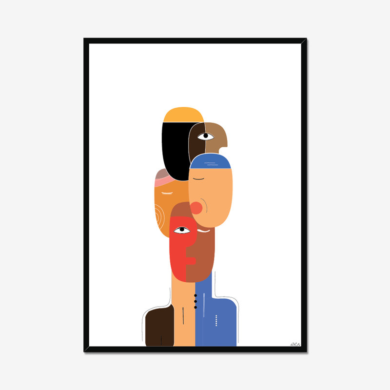 Deloyd Single Picture Frame Print on Canvas