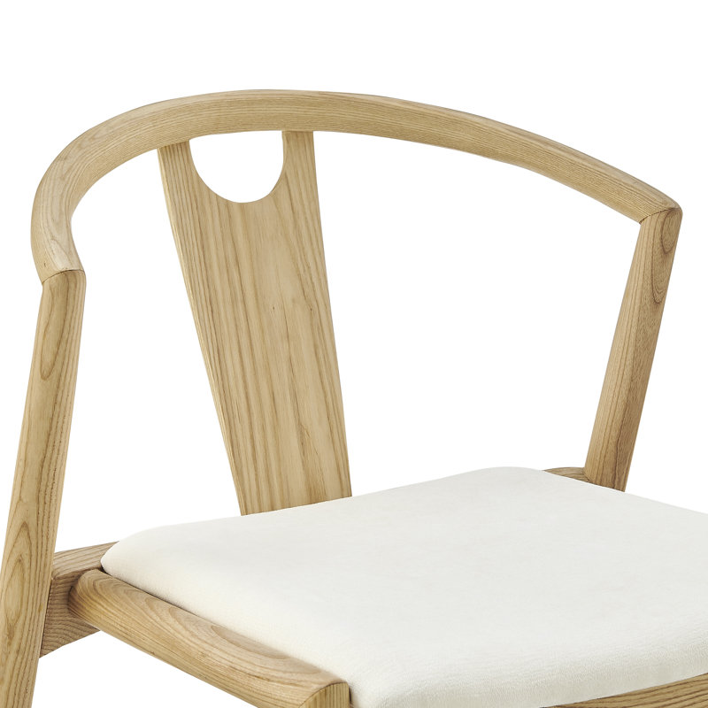 Chaise rembourrée Ambra, Blanc, 2