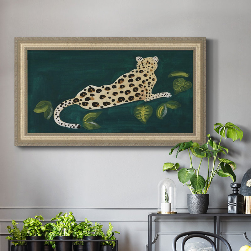 Lethargic Leopard I - reproduction de photo sur toile, H 29 po x l 53 po x P 2,5 po