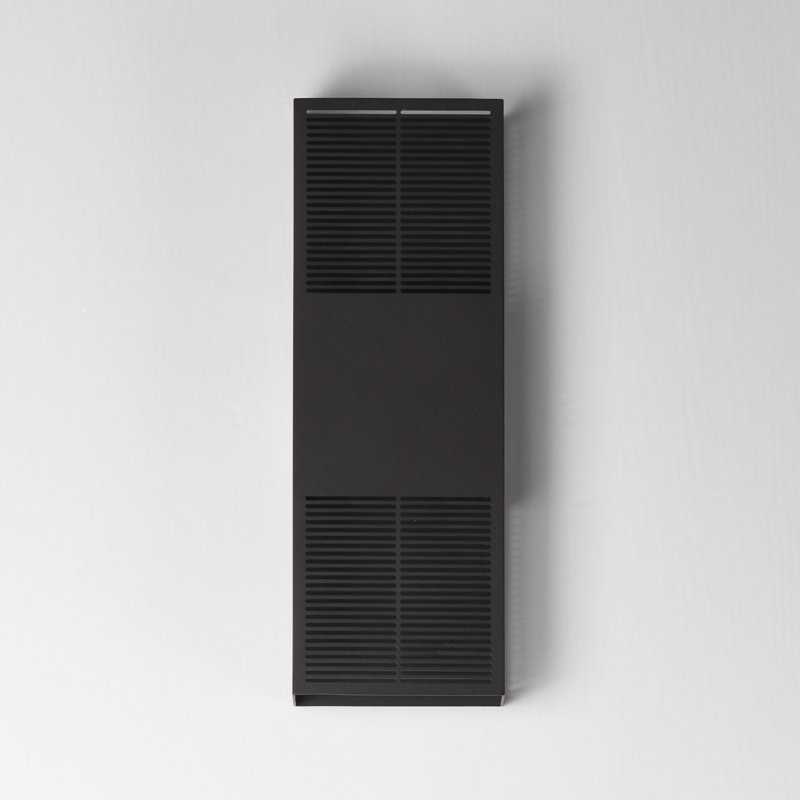Grille-Fixation murale d'extérieur, Bronze architectural, H 18 po x l 6,25 po x P 3,25 po