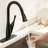 Single Handle Kitchen Faucet with Pull Down Sprayer for Kitchen Sink