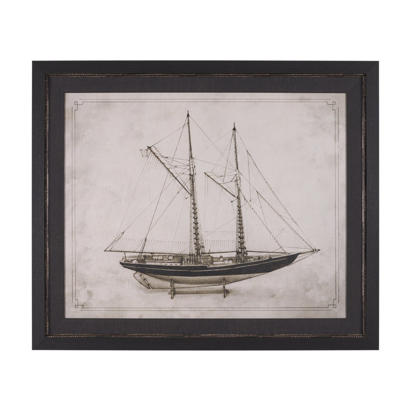 Bluenose II par Studio, reproduction d'art encadrée à la main