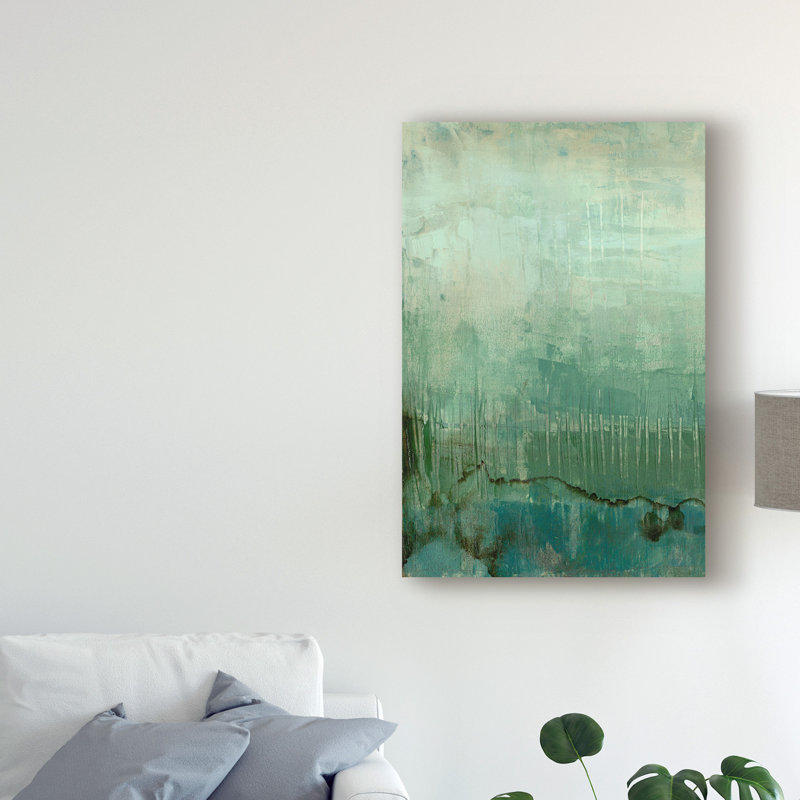 « émeraude sky i », reproduction de peinture à l’acrylique sur toile tendue, H 24 po x l 16 po x P 2 po