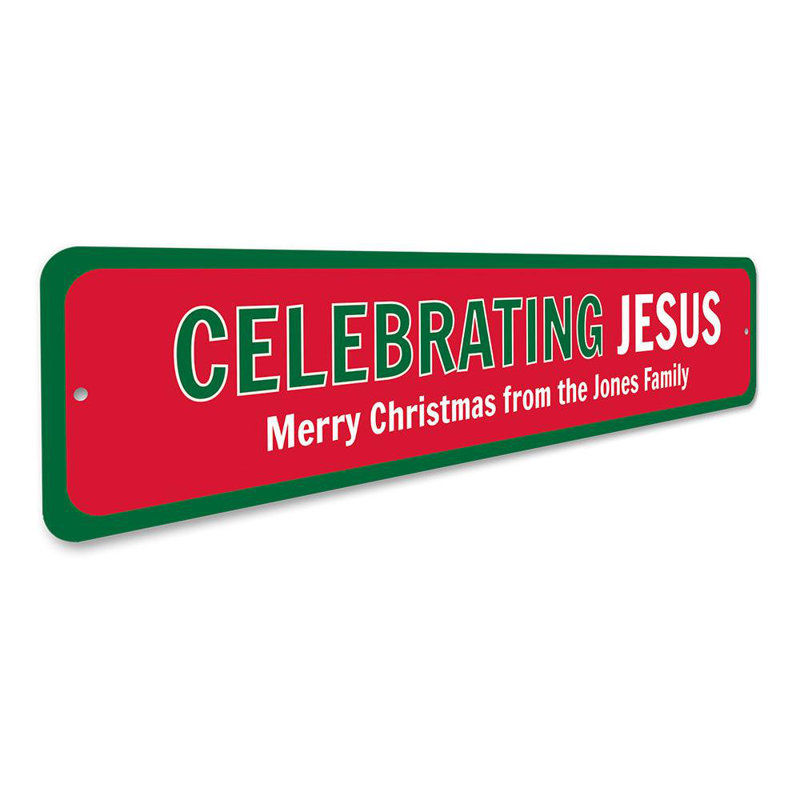 Panneau en aluminium «Celebrating Jesus», H 6 po x l 24 po x P 0,06 po