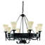 Eastbourne 8 - Light Waggon Wheel Chandelier