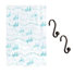 Rideau de douche PEV iDesign Splish Splash, 72 x 72 po + anneaux