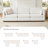 Sayette 3-Piece 112" Upholstered Modular Sofa-106367977
