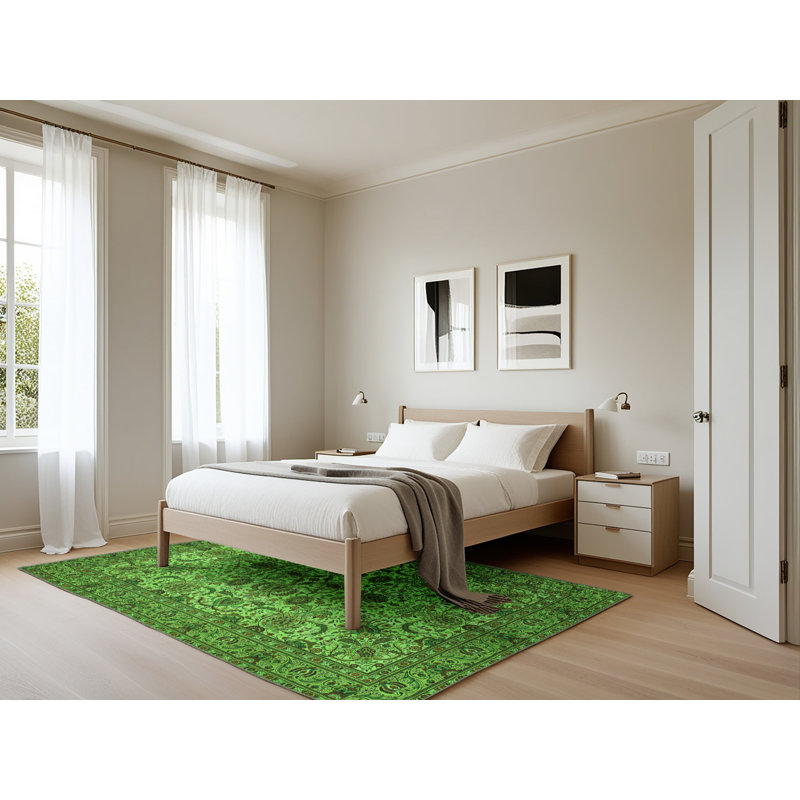 Annelies Performance Oriental Indoor Rug, Rectangle 5' x 7'