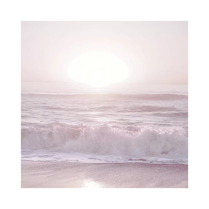 Sunset Halfmoon Bay Square 1 Piece Wrapped Canvas Painting, 30.48 cm H x 30.48 cm W