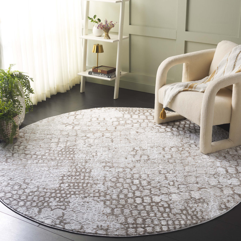 Prader Performance Abstract Rug, Round 6'7"