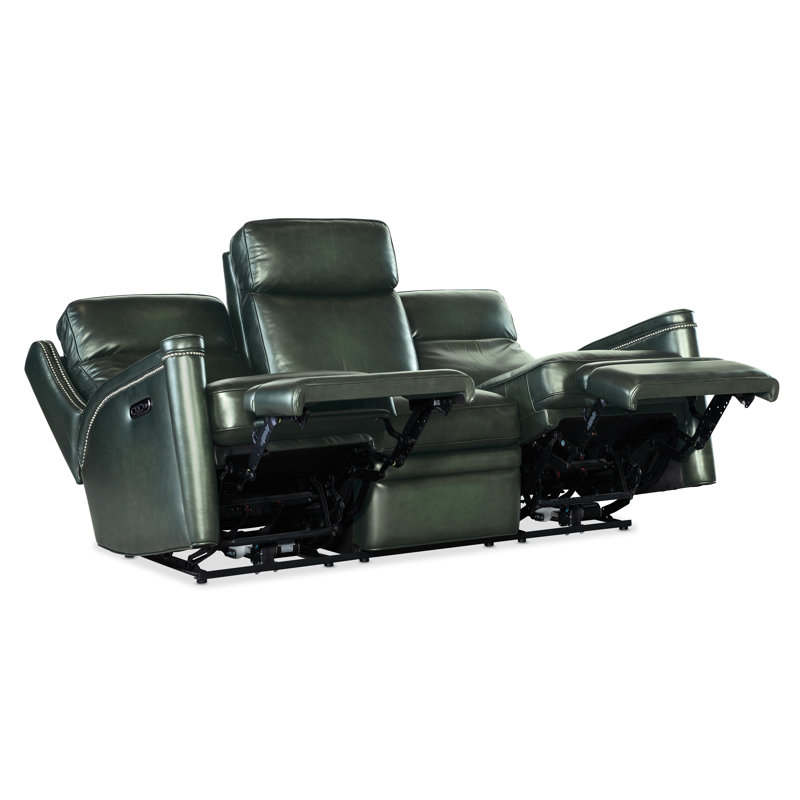 Hamilton Power Sofa with Power Headrest, Green