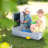 Sandpit with lid, hinged with board & 3 hooks