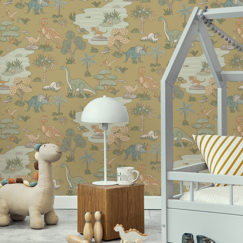 10.05m x 53cm Matte Wallpaper Roll, Yellow
