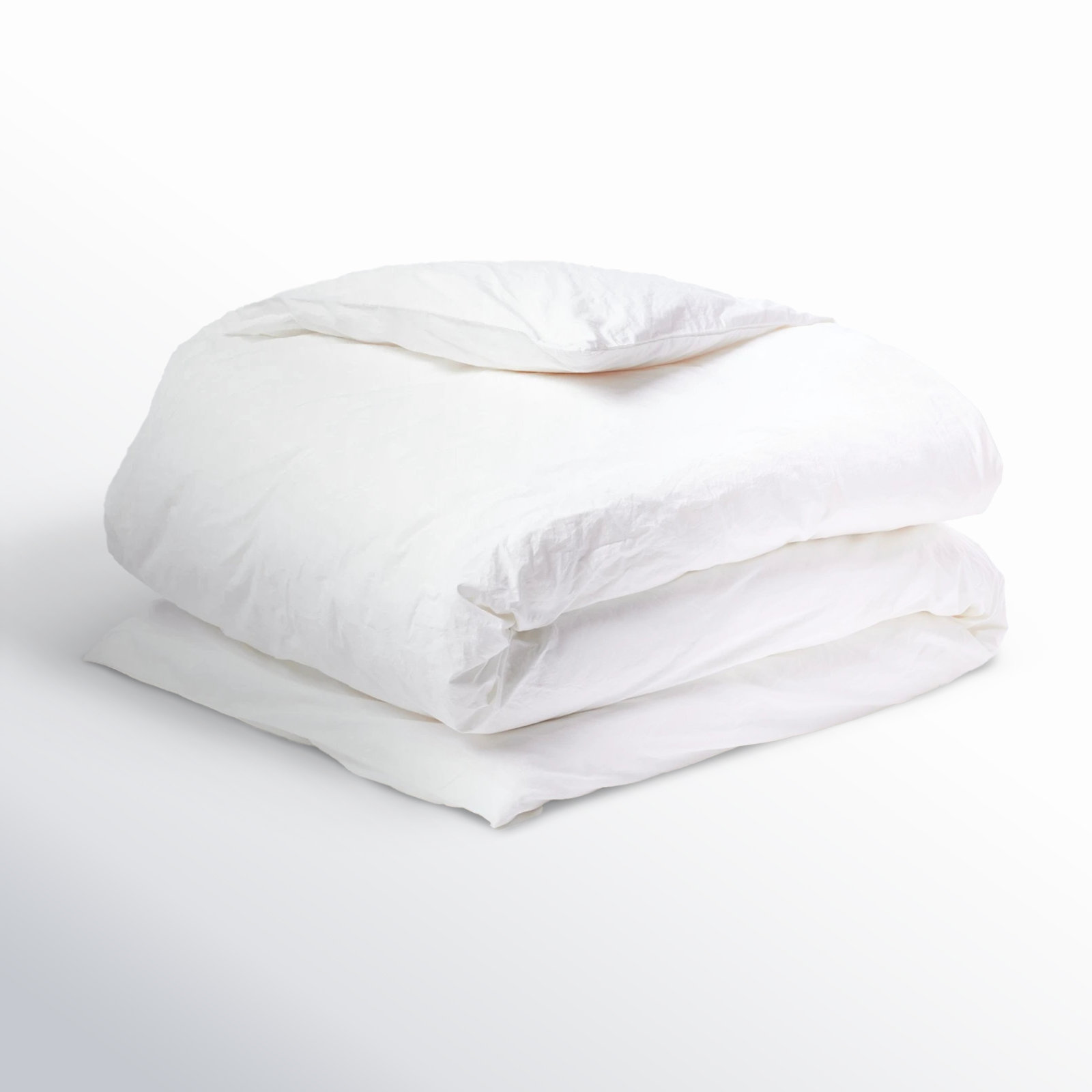 Cotton Percale Duvet Cover, Alpine White, Twin Duvet Cover