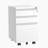 Three-Drawer Mobile File Cabinet With Lock, Ideal For Home Office Organization And Secure Document Storage