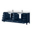Ensemble de meuble-lavabo double avec plateau en marbre de culture et robinet-110910468