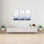 Coastal Retreat Cool Horizon Triptych