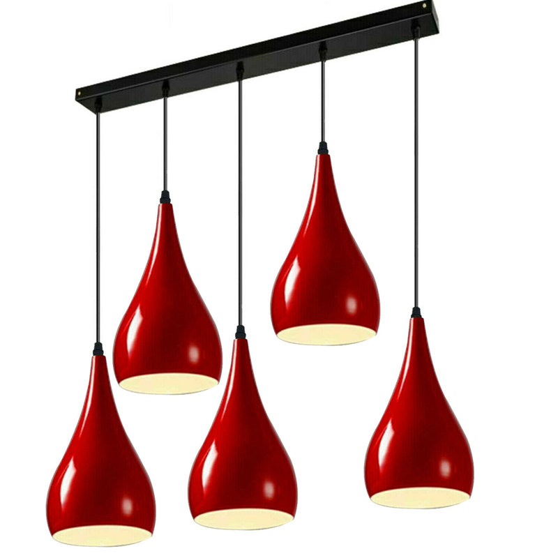 Copper 5 - Light Pendant, Red