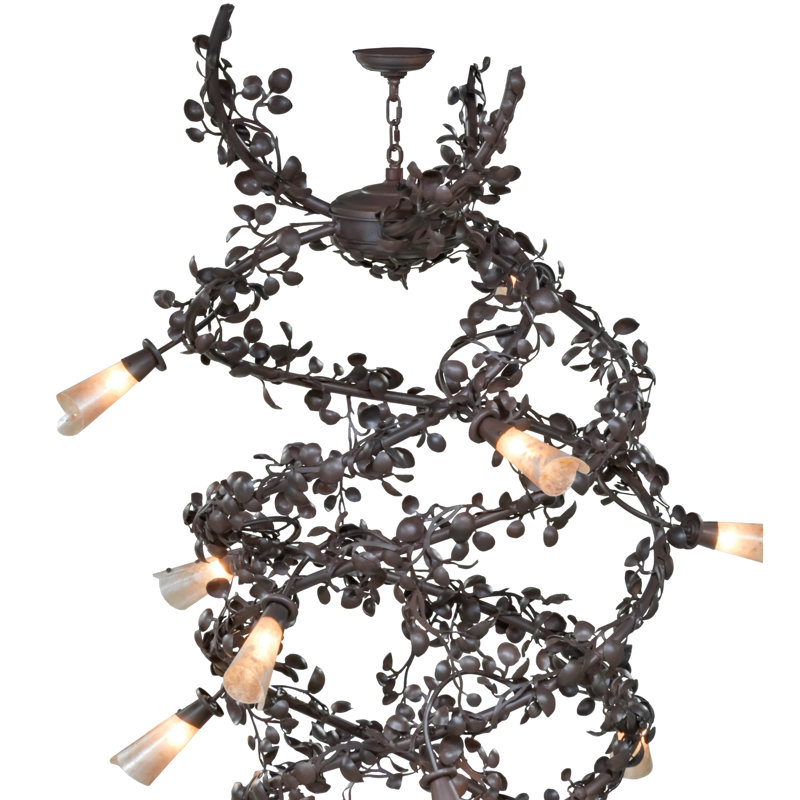 Rustic Lodge 30 - Light Dimmable Geometric Chandelier
