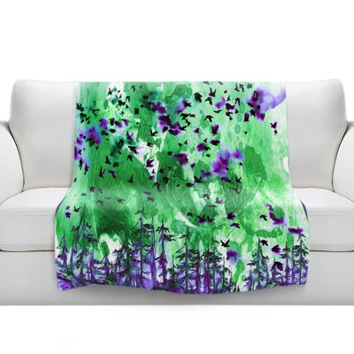 Couverture sherpa doux meilleur vert