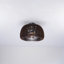 Ventilateur de plafond encastré moderne de 20 po en demi-cercle, ventilateurs de plafond avec lumières (SANS AMPOULES INCLUSES) et télécommande, 6 vitesses, moteur à courant continu silencieux pour le salon, la chambre à coucher, la cuisine