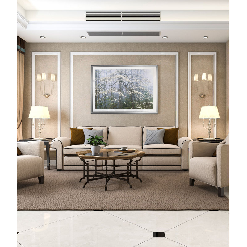 « jones dogwood auvent », impression, H 20 po x l 24 po x P 1,5 po, Cadre argenté