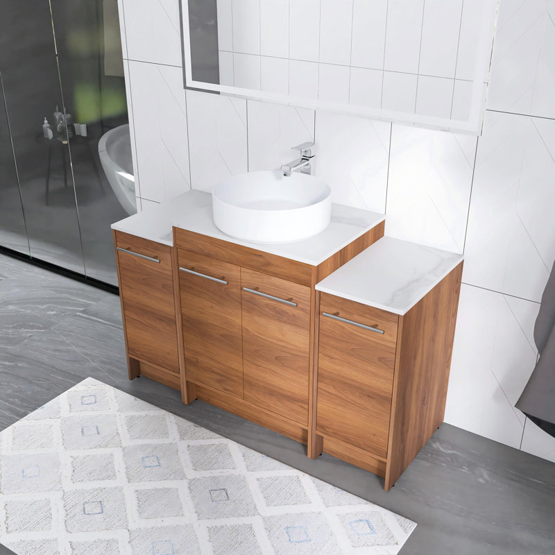 Meuble-lavabo simple avec comptoir Mathijs 47,24