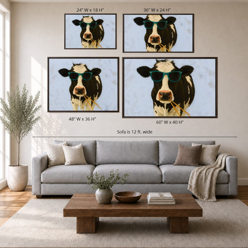 «Onward Cow» par Jenny Green - Impression sur toile