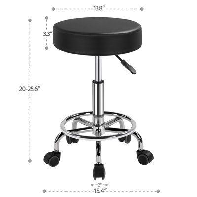 Valmar Adjustable Height Active Stool with Footrest