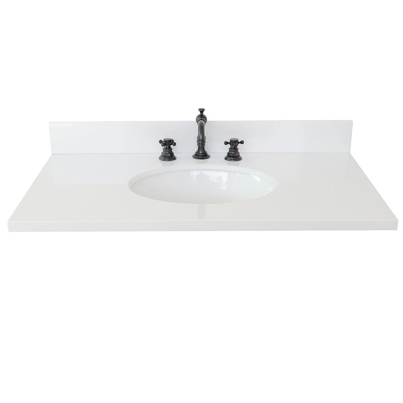 Plateau de meuble-lavabo simple 37 po