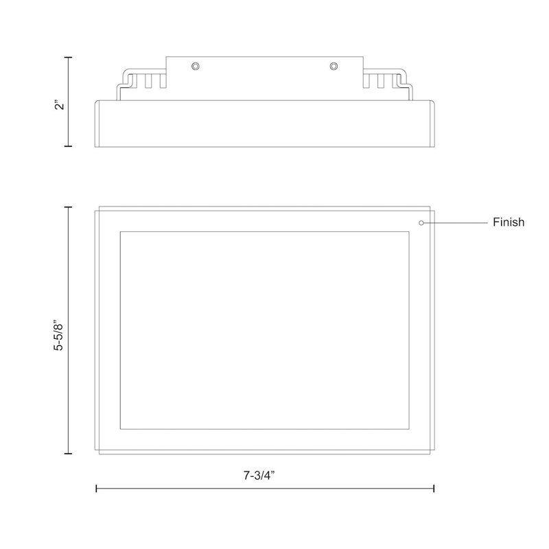 Plafonnier encastré d'extérieur à DEL intégré Dynamo H 5,625 po, gris